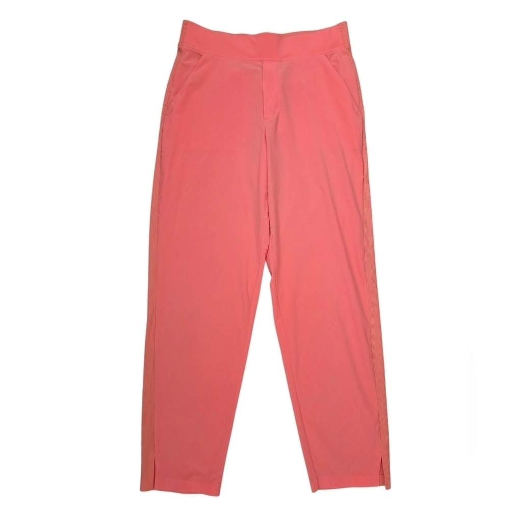 Athleta Brooklyn Ankle Pant Coral Pink Stretch Travel Pants Size 6 - Picture 6 of 11